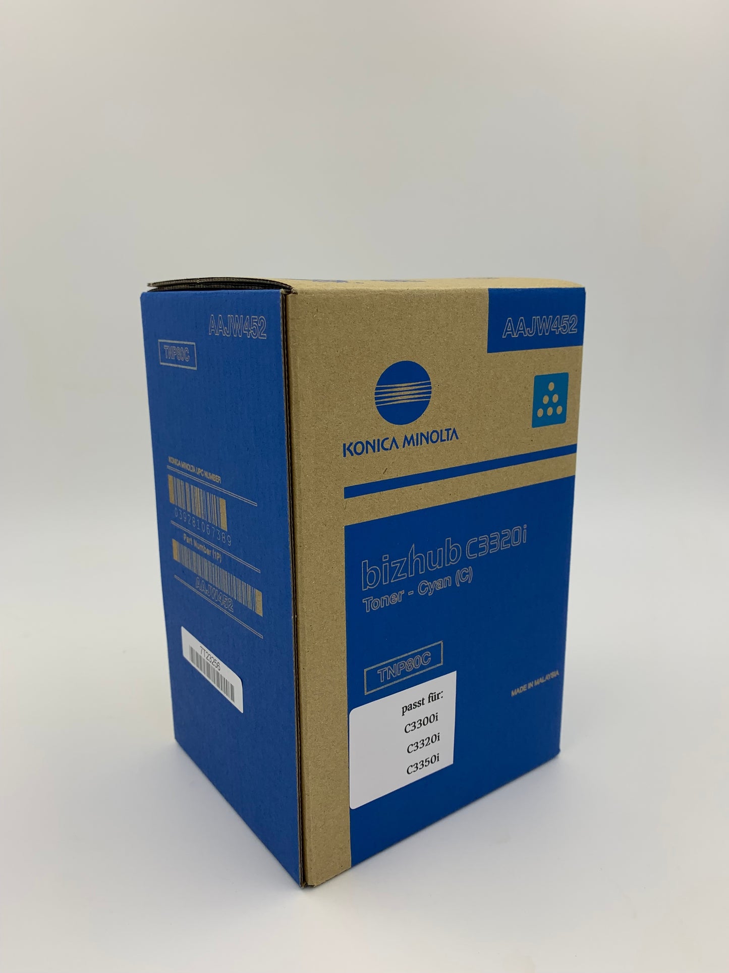 Konica Minolta Original Toner cyan TNP80C bizhub C3300i | C3320i | C3321i | C4000i